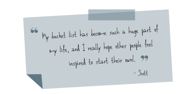 Be Inspired to Start The Ultimate Bucket List