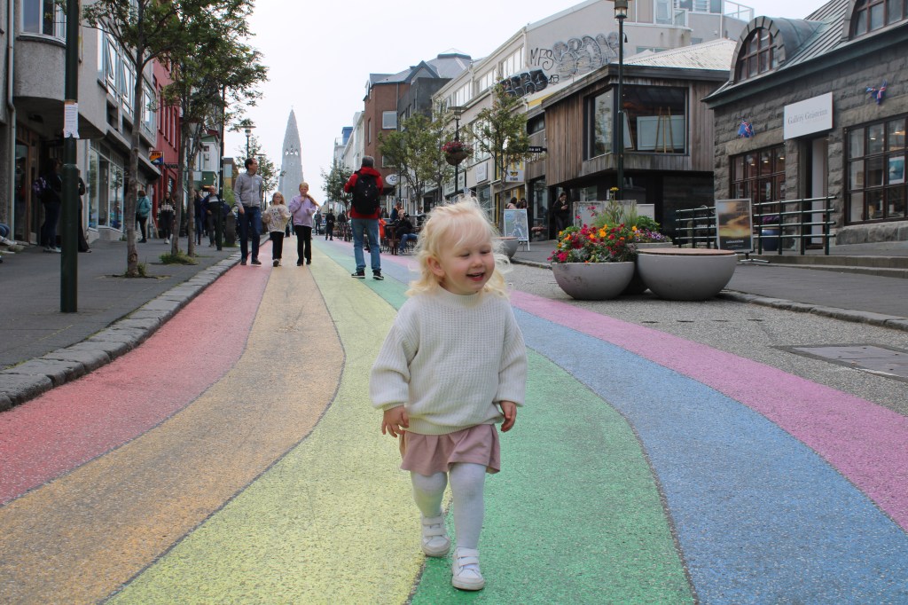 6 Days in Reykjavik with a toddler in summer; Rainbow Street