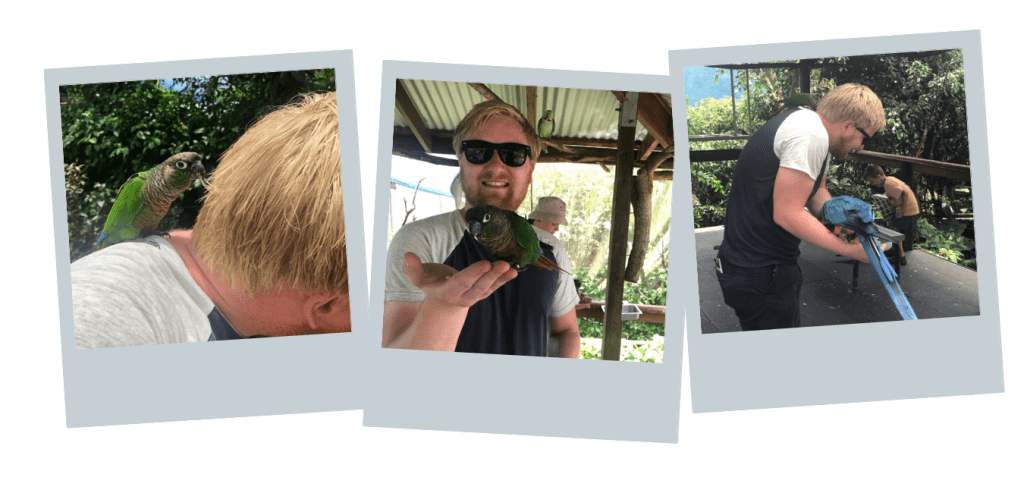 Scott at Birdworld, Kuranda
