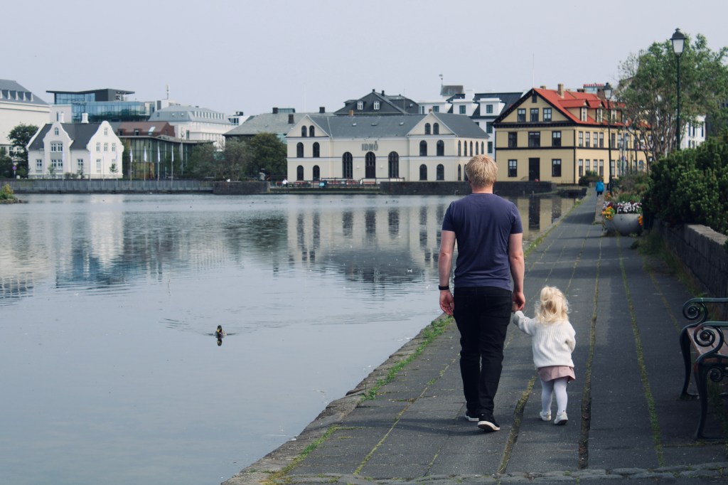 6 Days in Reykjavik with a toddler in summer; Tjornin Lake
